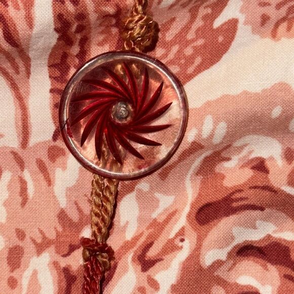 Dobie designs floral print canvass   bamboo handle  bag - Picture 7 of 9